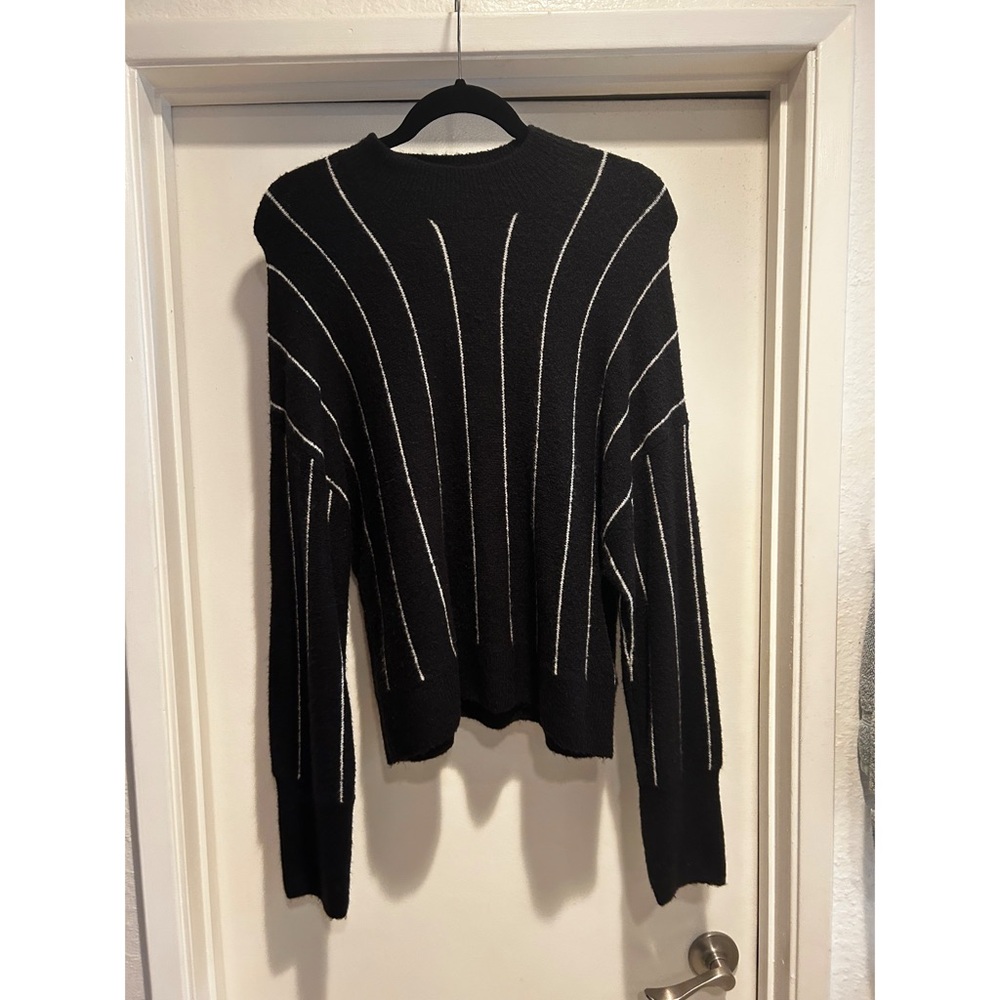 3/$10! Black Stripe Sweater